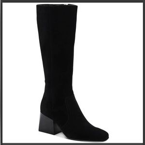 Aqua College TORI SUEDE WATERPROOF KNEE-HIGH BOOTS, size 7, new